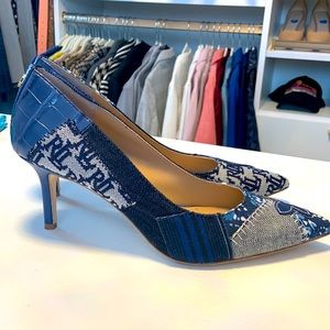 Lauren by Ralph Lauren - Lynette patchwork pumps- size 7.5. EUC